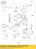 50180412S1, KTM, monoshock parte superior cpl. 07 ktm adventure 990 2007 2008 2009 2010 2011 2012 2013, Nuevo