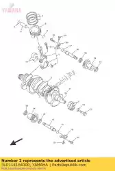 Here you can order the plane bearing, crankshaft 1 from Yamaha, with part number 3LD114164000:
