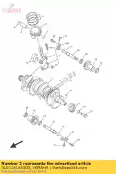 Aqui você pode pedir o rolamento plano, virabrequim 1 em Yamaha , com o número da peça 3LD114164000: