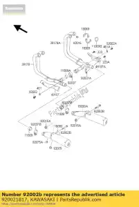 kawasaki 920021817 parafuso zg1000-a1 - Lado inferior