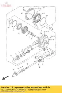 yamaha 932106042600 o-ring (4h7) - Lado inferior