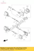 3LD833300100, Yamaha, gruppo lampeggiante posteriore 1 yamaha dt tw xt xtz 125 200 600 750 1987 1988 1989 1990 1991 1992 1993 1994 1995 1996 1997 1998 1999 2000 2001 2002 2003 2004, Nuovo