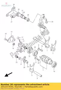 Suzuki 2551037E00 albero, cambio - Il fondo