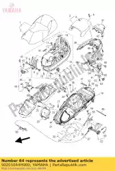 sluitring, plaat (26u) van Yamaha, met onderdeel nummer 90201044H900, bestel je hier online: