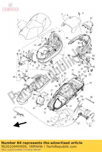 yamaha 90201044H900 washer, plate(26h) - Bottom side