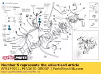 AP8149211, Piaggio Group, Tampa da bateria aprilia scarabeo 500, Novo