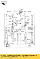 Qui puoi ordinare forcella-tubo esterno, k. Gold da Kawasaki , con numero parte 440080048828: