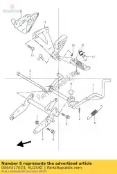 Here you can order the spring from Suzuki, with part number 0944317023: