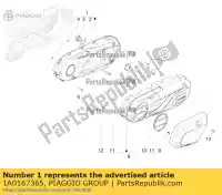 1A0167365, Piaggio Group, coperchio trasmissione p beverly 400 21 piaggio zapmd220,  zapmd2200 zaptd120 400 2020 2021 2022, New