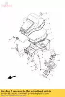 3B4144110900, Yamaha, boîtier, filtre à air 1 yamaha yfm 700 2007, Nouveau