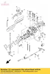 yamaha 5VU859800000 conjunto sensor de rueda, trasero - Lado inferior