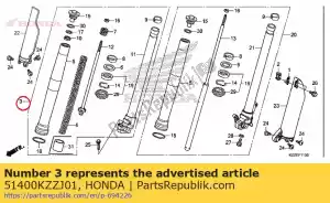 honda 51400KZZJ01 widelec zesp., r. fr.(showa) - Dół