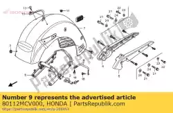 Aqui você pode pedir o tubo, rr. Pára-choque em Honda , com o número da peça 80112MCV000: