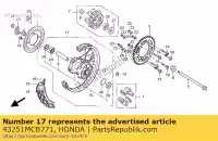 43251MCB771, Honda, Disco, rr. freno honda xl transalp v xl650v 650 , Nuevo