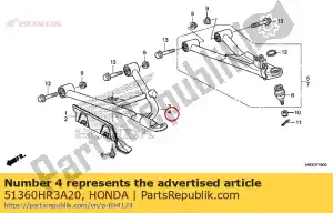 honda 51360HR3A20 armsteun., l. vr. lager - Onderkant