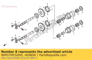 honda 90457MCS000 arruela a, lado do balanceador - Lado inferior