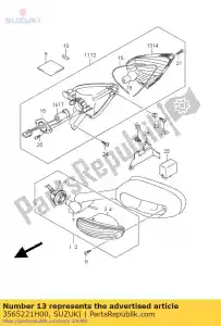 Suzuki 3565221H00 lens,r - Bottom side