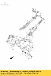 Ici, vous pouvez commander le garde, cadre, r auprès de Suzuki , avec le numéro de pièce 4193129G00000: