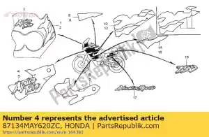 honda 87134MAY620ZC stripe a, r. side cowl (###) *type3 * (type3 ) - Bottom side