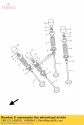 Qui puoi ordinare molla, valvola esterna da Yamaha , con numero parte 14B121140000: