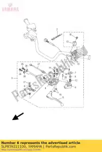 yamaha 5LP839221100 palanca 2 - Lado inferior