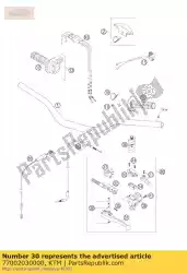 Ici, vous pouvez commander le maître cylindre cpl. 05 auprès de KTM , avec le numéro de pièce 77002030000: