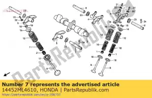 Honda 14452ML4610 shaft,ex rocker a - Bottom side