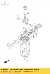 Here you can order the shock absorber assy, rear from Yamaha, with part number 2CX222103000: