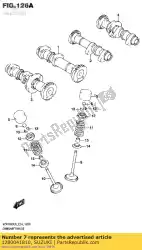 shim set, stoter van Suzuki, met onderdeel nummer 1280041810, bestel je hier online: