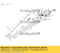 RB000267, Piaggio Group, palo aprilia derbi etx lbmetx10 lbmetx20 lbmstx10 lbmstx20 150 2014 2016 2017 2018 2019, Nuovo