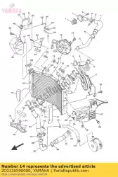 Ici, vous pouvez commander le amortisseur, carénage d'air 2 auprès de Yamaha , avec le numéro de pièce 2C0126590000: