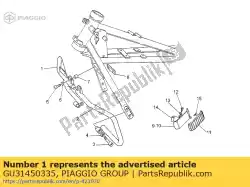Tutaj możesz zamówić prawy zderzak przedni od Piaggio Group , z numerem części GU31450335: