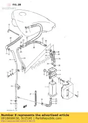 Here you can order the spacer 6. 1x9x7. From Suzuki, with part number 0918006038: