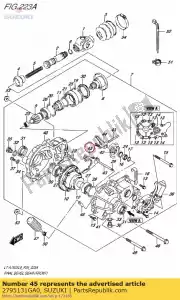 Suzuki 2795131GA0 fork shift,diff - Bottom side