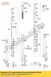 Aquí puede pedir cuerpo del tubo l / s de KTM , con el número de pieza 75181139R: