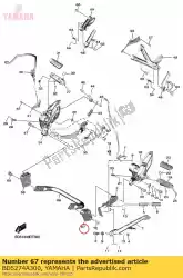 Aqui você pode pedir o suporte, adaptador 1 em Yamaha , com o número da peça BD5274A300: