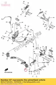 yamaha BD5274A300 suporte, adaptador 1 - Lado inferior