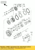 130871071, Kawasaki, cubo-embrague zg1000-a1 kawasaki gtr voyager zl 1000 1200 1986 1987 1988 1989 1990 1991 1992 1994 1996 1997 1998 1999 2000 2002 2003, Nuevo