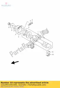 suzuki 1222901D010A0 rodamiento, eje c. - Lado inferior