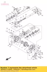 Here you can order the shim, ring gear (0. 4t) from Yamaha, with part number 3B4461173000: