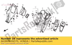 Aqui você pode pedir o tampa, freio de estacionamento em Honda , com o número da peça 64380MGSD70: