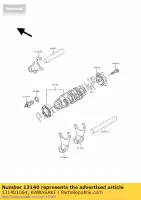 131401064, Kawasaki, mudança de garfo para baixo kawasaki estrella 250 , Novo