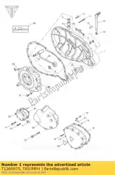 Here you can order the clutch cover assy pol & laq from Triumph, with part number T1260975: