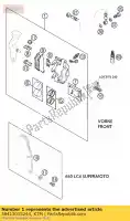 58413015244, KTM, brakecal.front kpl. 320mm 2000 ktm adventure lc lc4 sc supermoto 125 620 625 640 2000 2001 2002 2003, Nowy