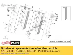 Piaggio Group AP8123905 spring - Bottom side