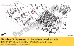 Here you can order the guide, in. Valve (o. S.) from Honda, with part number 12204KYJ305: