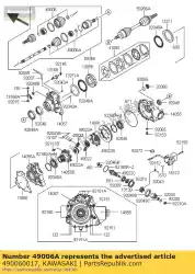 Here you can order the boot,doj kvf750-a1 from Kawasaki, with part number 490060017: