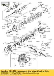 kawasaki 490060017 boot,doj kvf750-a1 - Bottom side