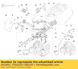 Aquí puede pedir soporte de conector de Piaggio Group , con el número de pieza 641845: