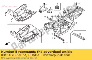 honda 80151GEZ640ZA lid, fuel *nh1 * (nh1 black) - Bottom side